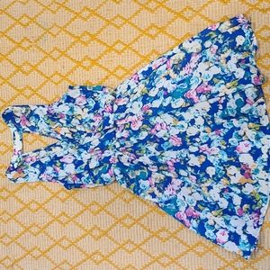 Lush Floral Mini Dress-Medium